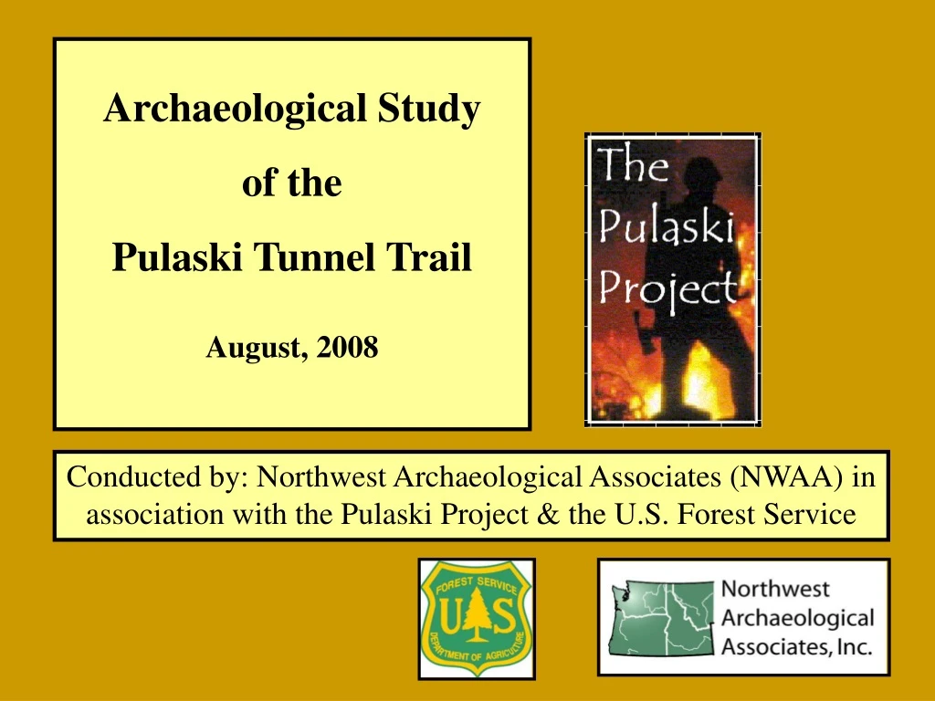 archaeological study of the pulaski tunnel trail