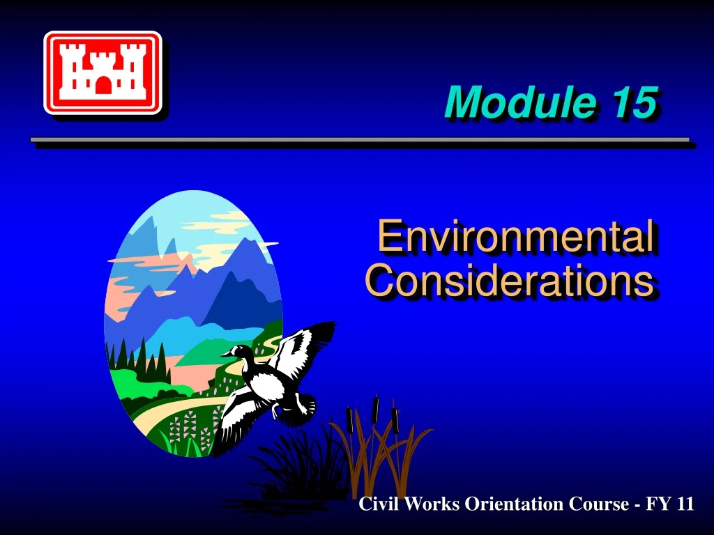 module 15 environmental considerations