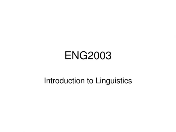 ENG2003