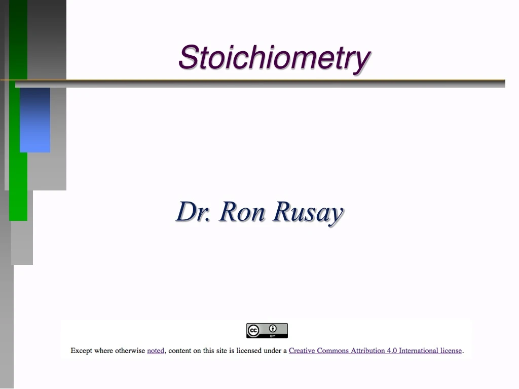 stoichiometry