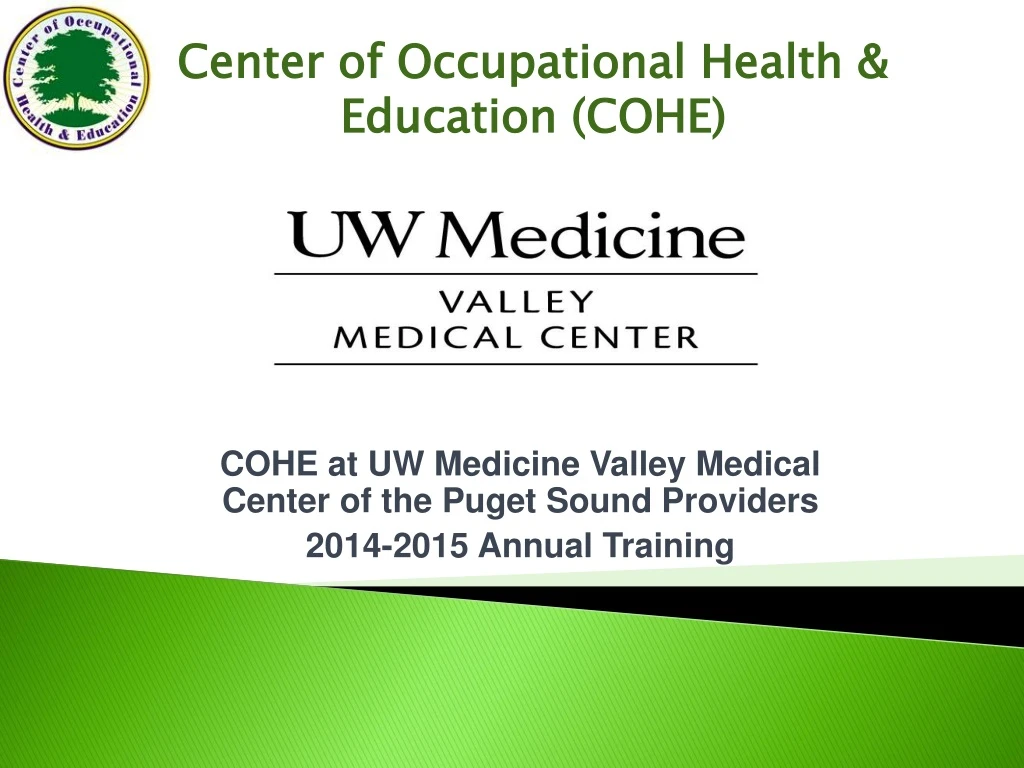 center of occupational health education cohe