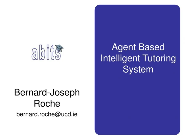 Bernard-Joseph Roche bernard.roche@ucd.ie