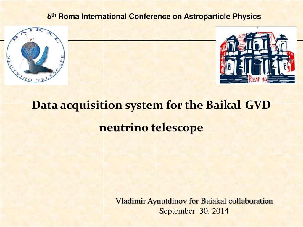 data acquisition system for the baikal gvd neutrino telescope