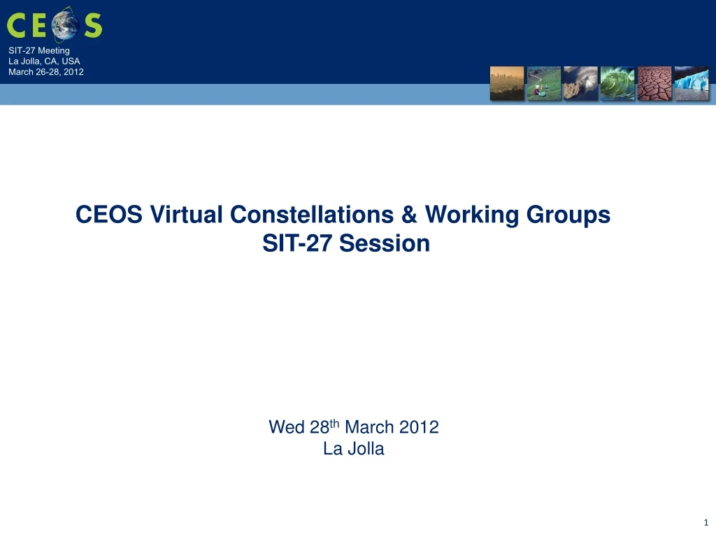 ceos virtual constellations working groups