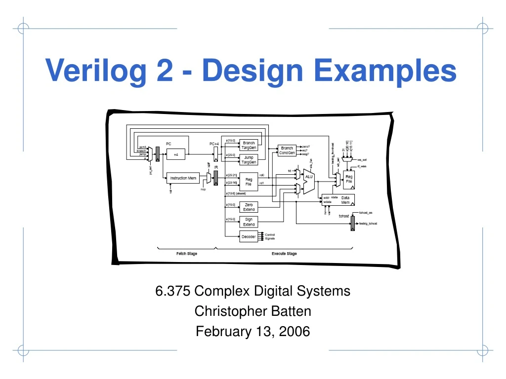 verilog 2 design examples