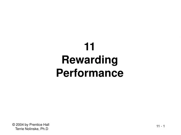 11 Rewarding Performance