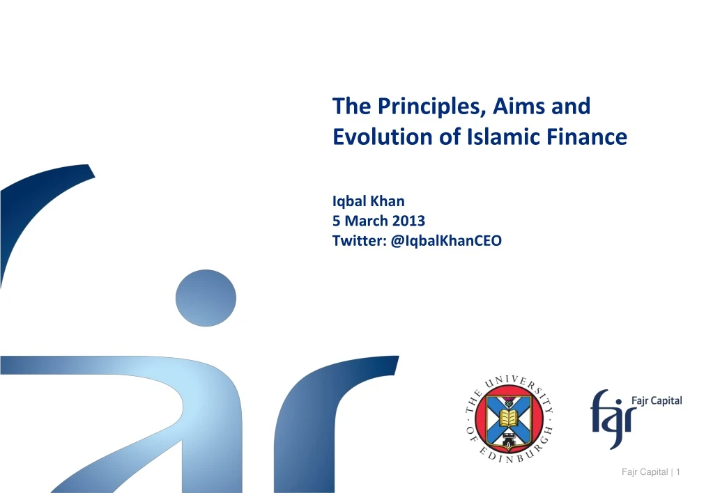 the principles aims and evolution of islamic