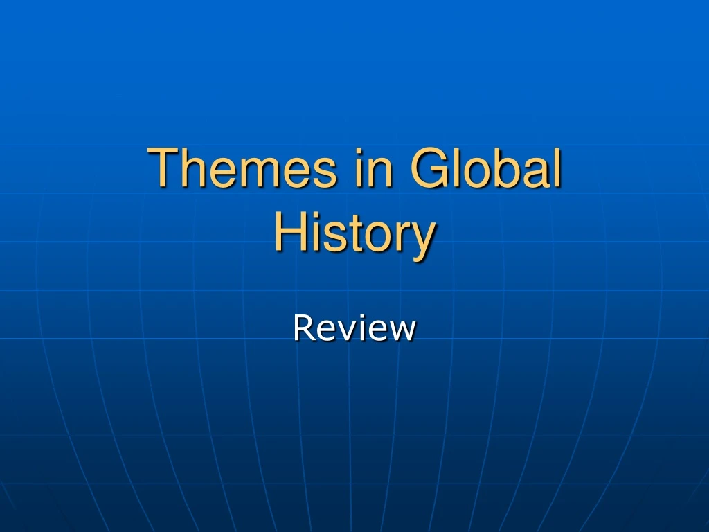 themes in global history