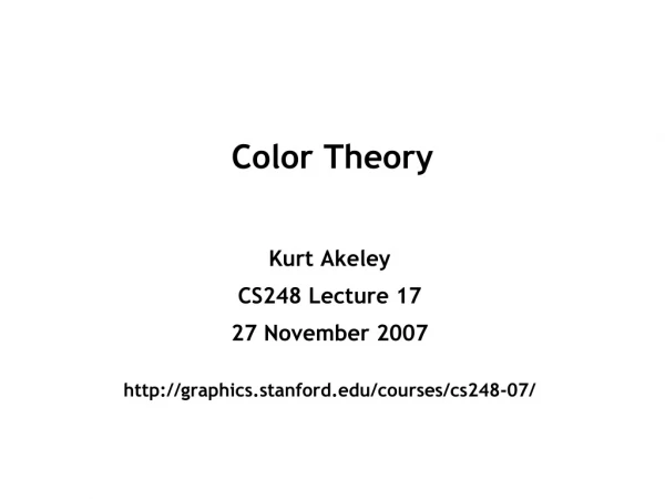 Color Theory