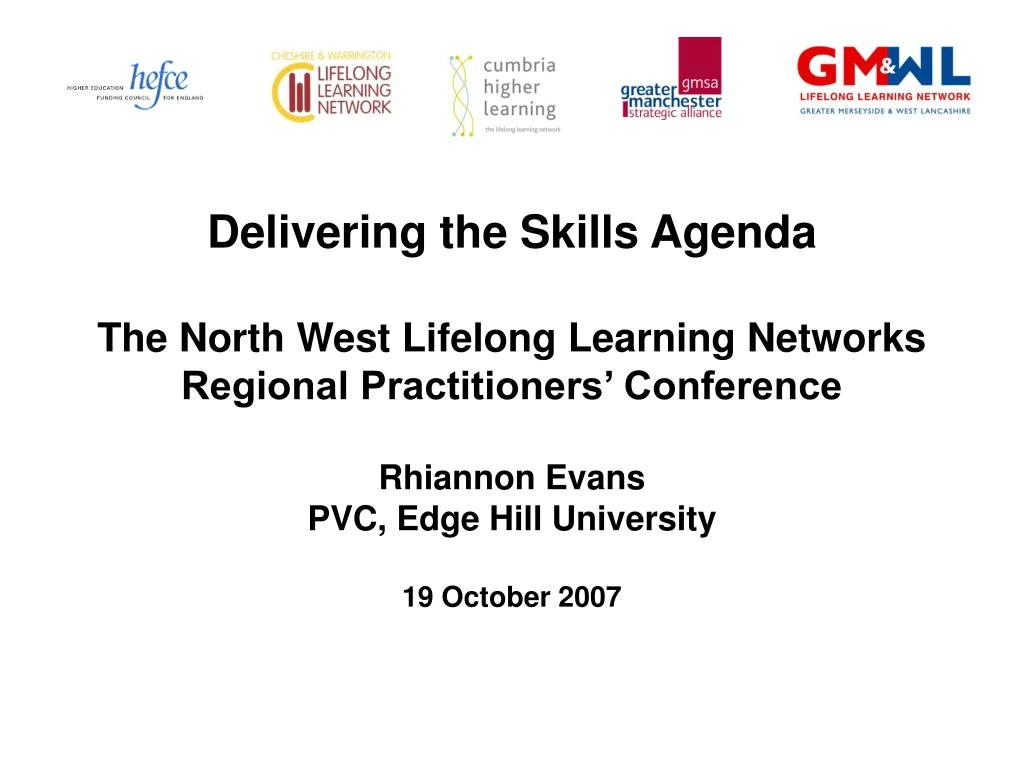 delivering the skills agenda the north west