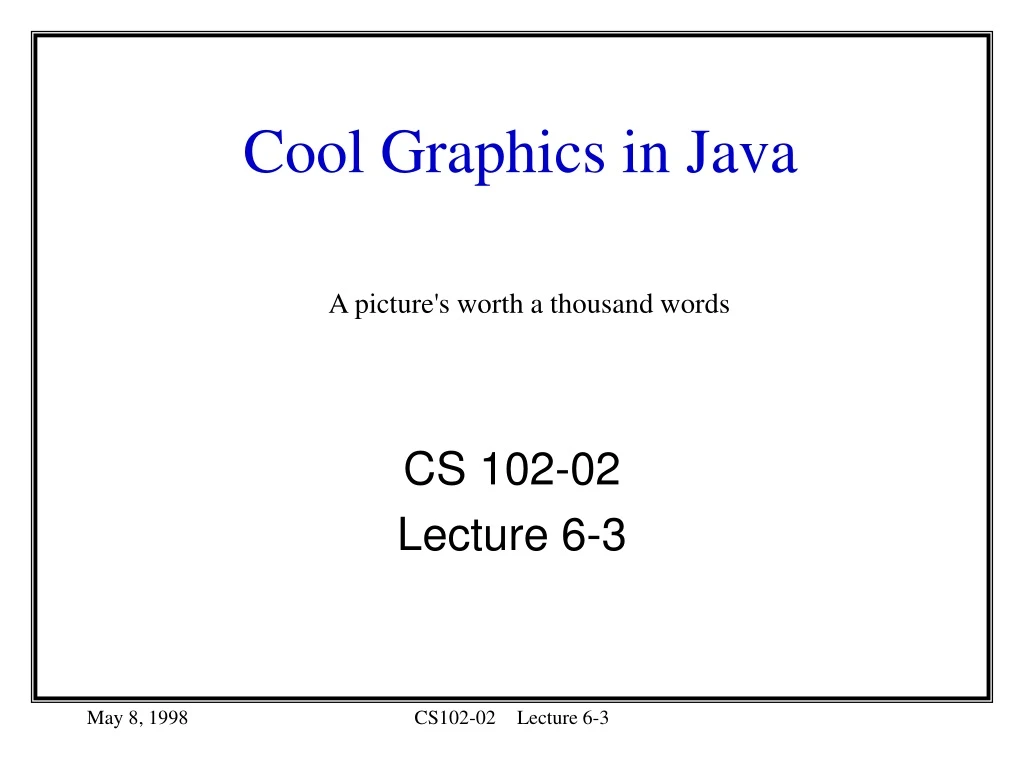 cool graphics in java