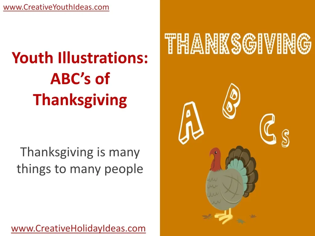 youth illustrations abc s of thanksgiving