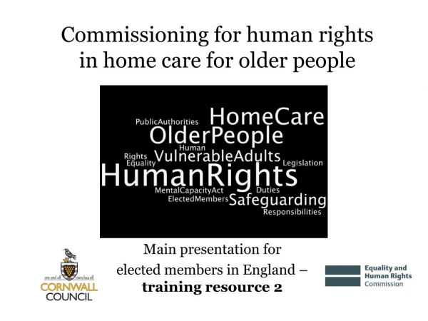 Commissioning for human rights in home care for older people