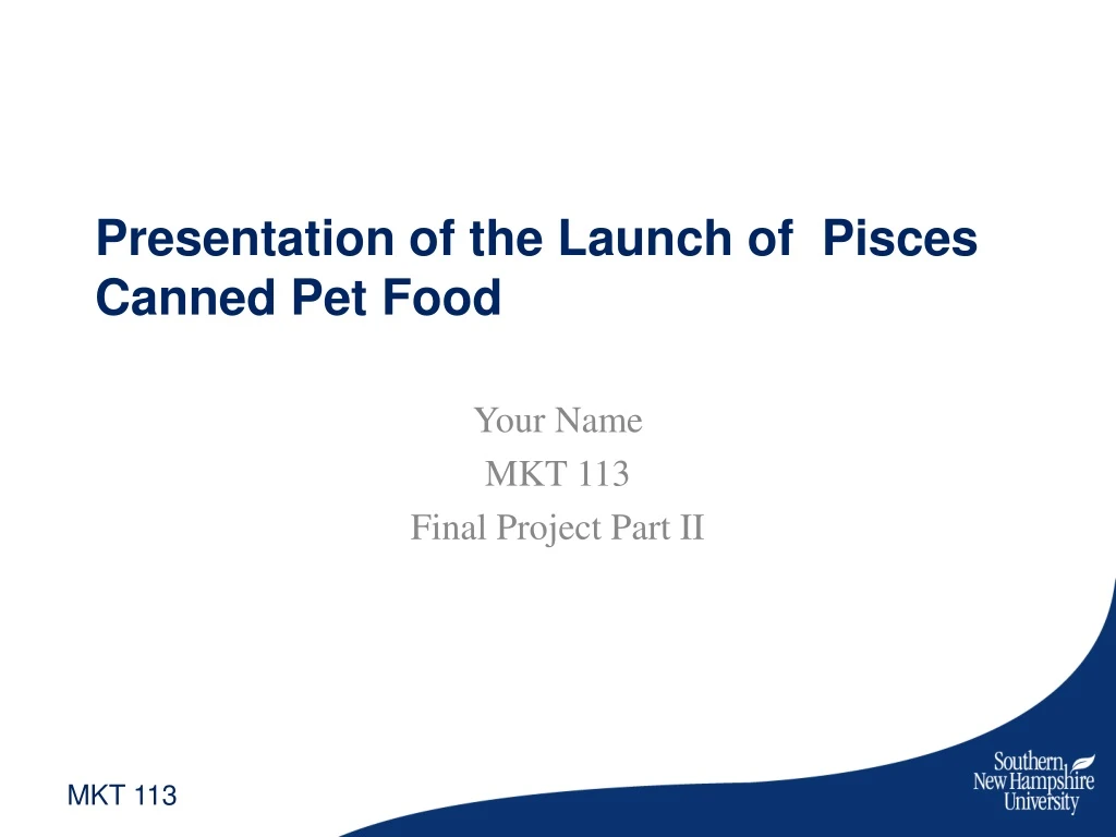 presentation of the launch of pisces canned pet food