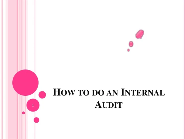 How to do an Internal Audit