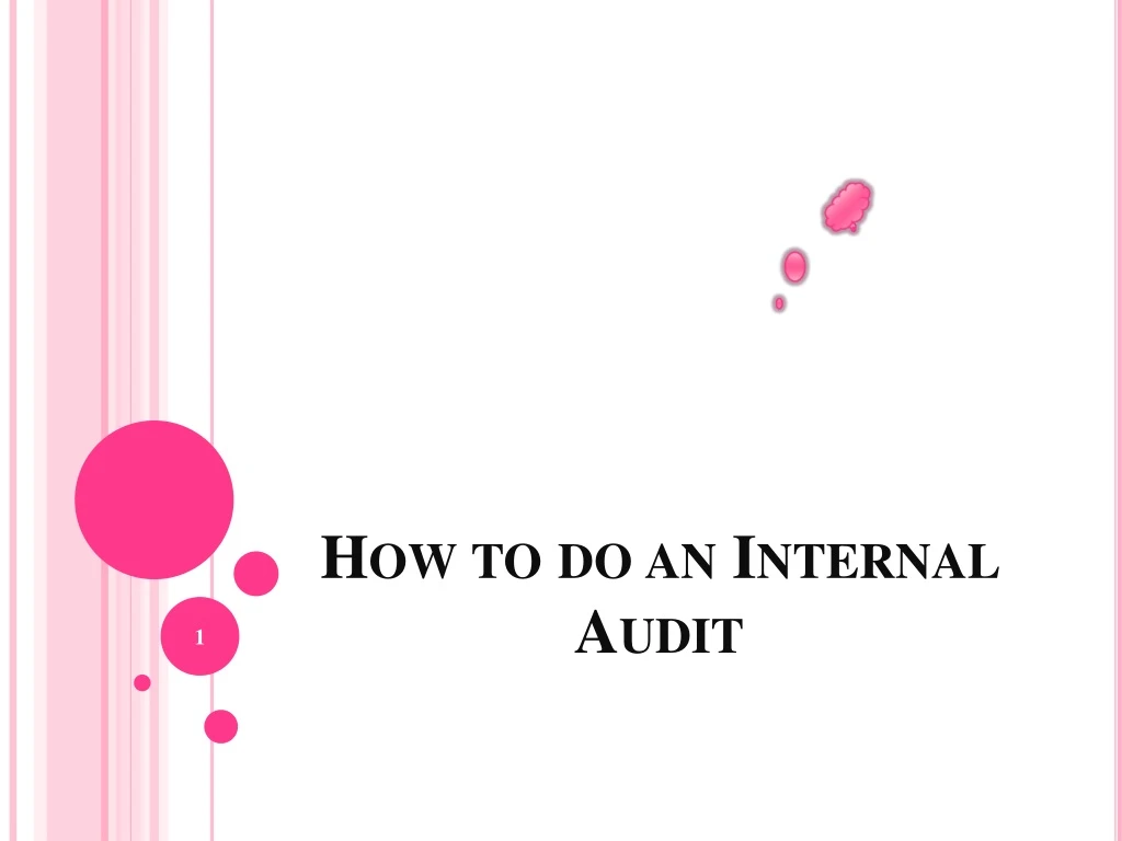 how to do an internal audit