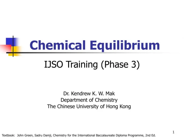 Chemical Equilibrium