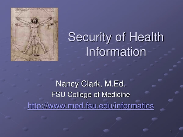 Security of Health Information