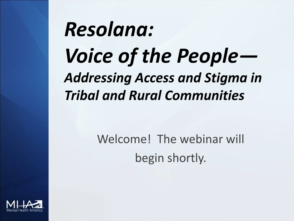 resolana voice of the people addressing access and stigma in tribal and rural communities