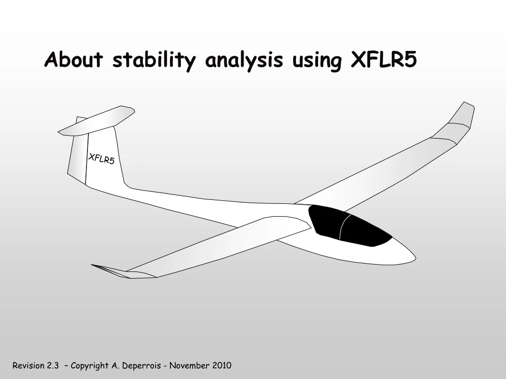 about stability analysis using xflr5
