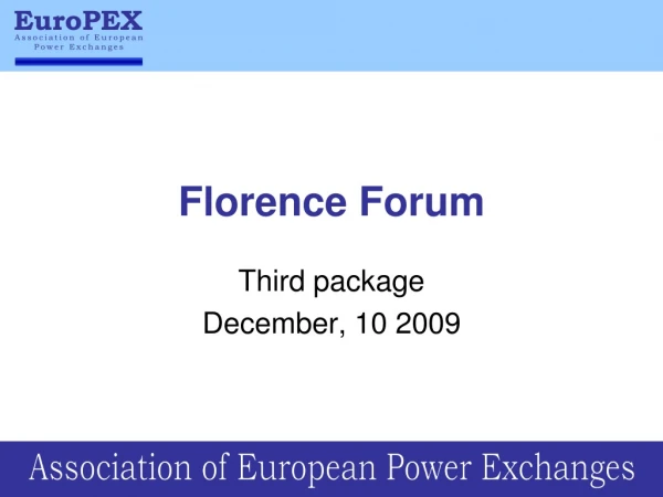 Florence Forum