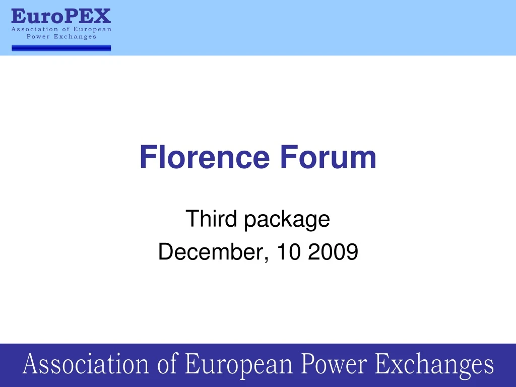 florence forum