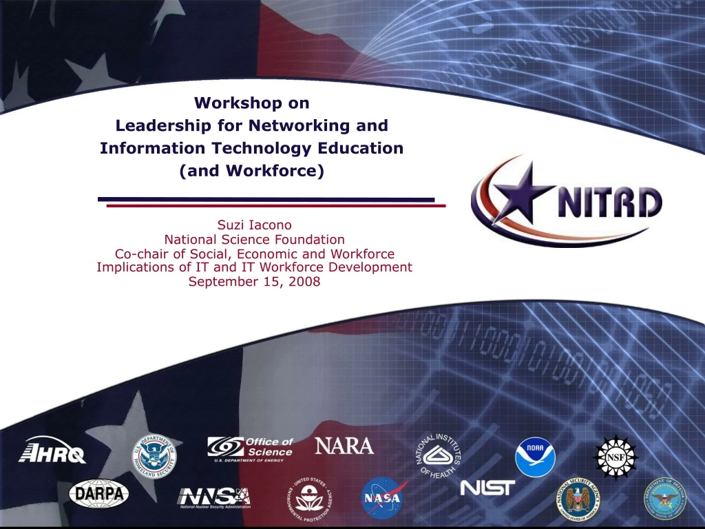 workshop on leadership for networking and information technology education and workforce