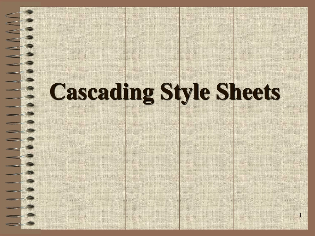 cascading style sheets