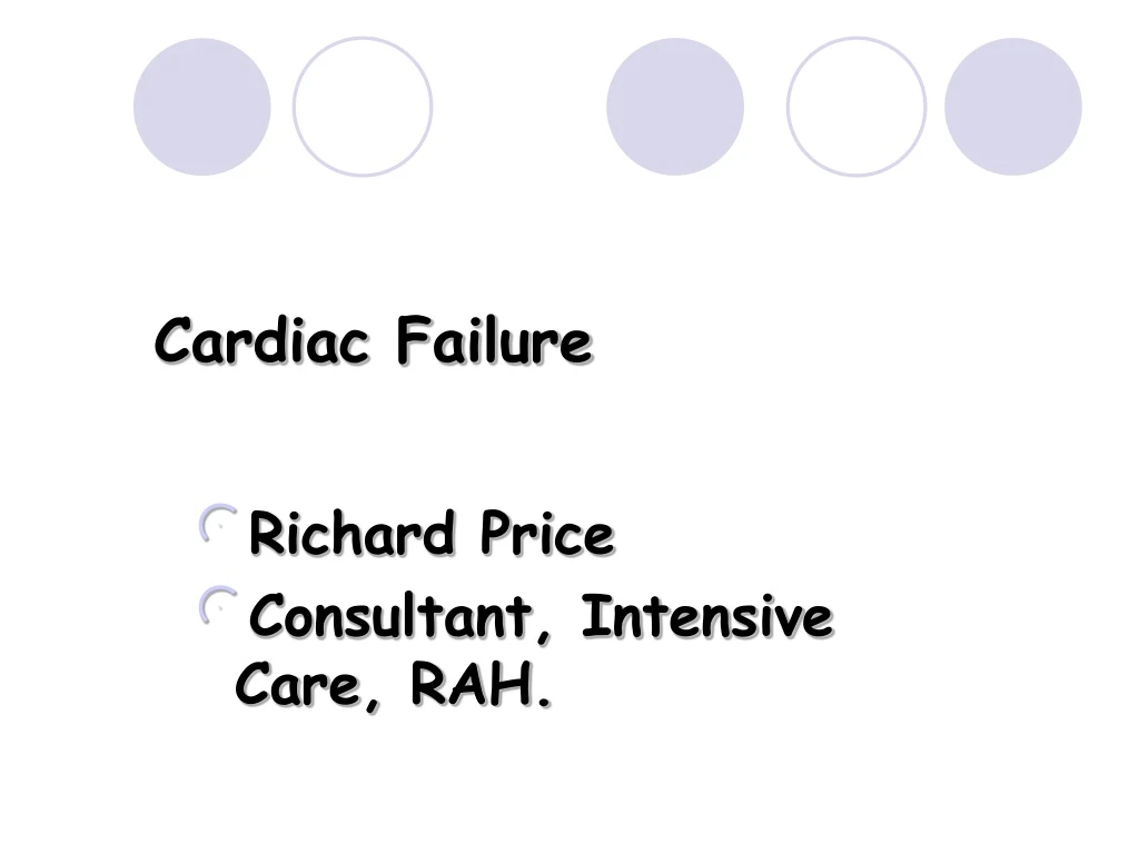 cardiac failure