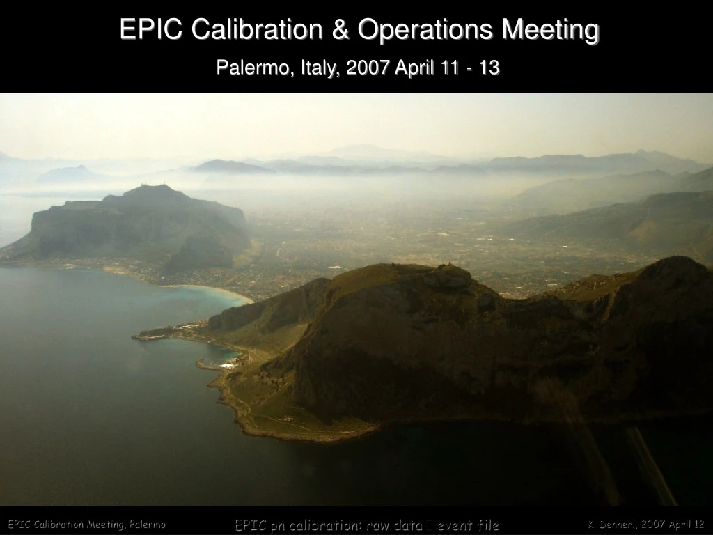 epic calibration operations meeting