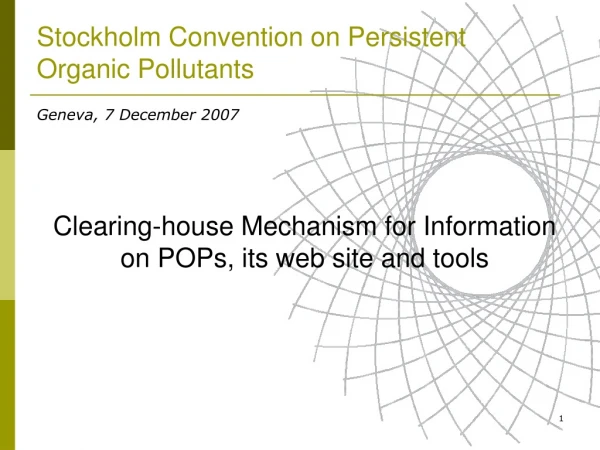 Stockholm Convention on Persistent Organic Pollutants