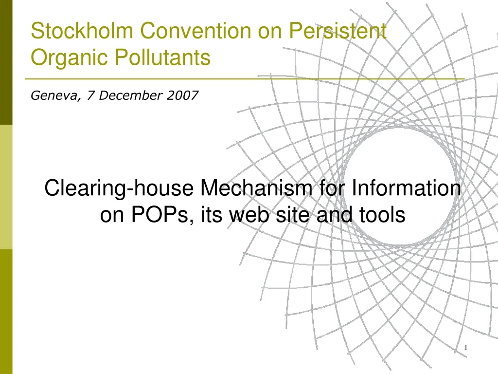 stockholm convention on persistent organic