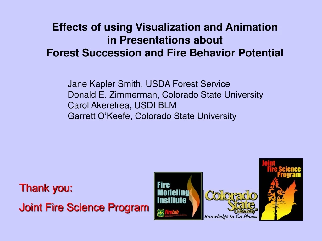 effects of using visualization and animation