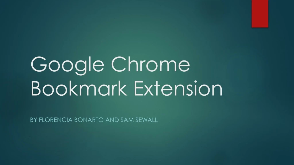 google chrome bookmark extension