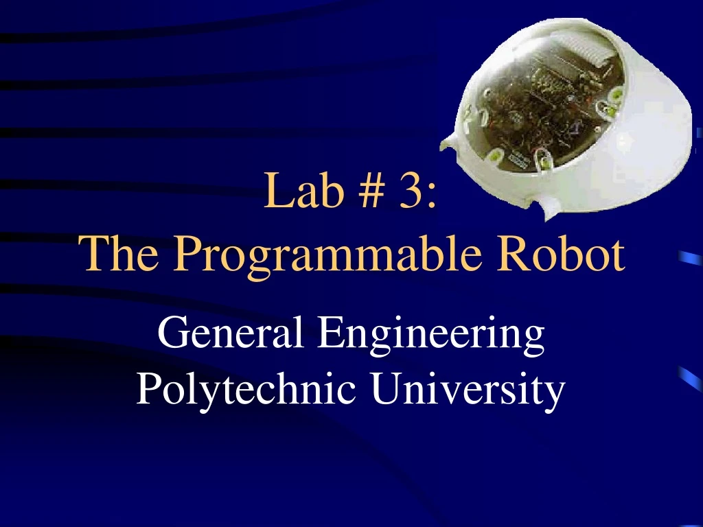 lab 3 the programmable robot