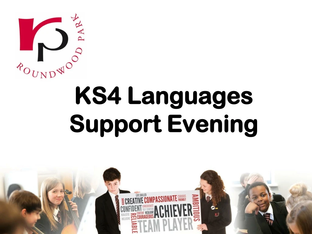 ks4 languages support evening
