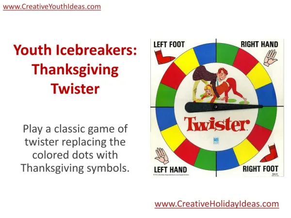 Youth Icebreakers: Thanksgiving Twister