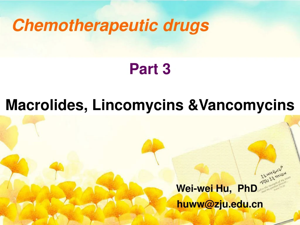 chemotherapeutic drugs