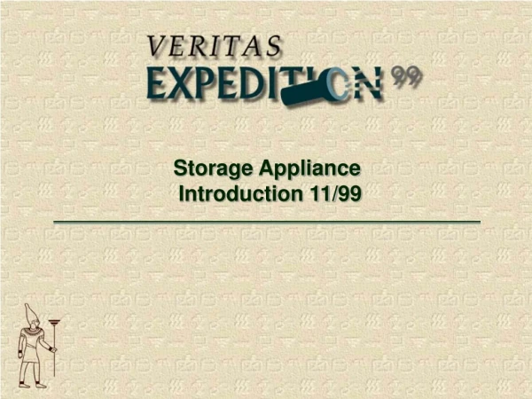 Storage Appliance  Introduction 11/99