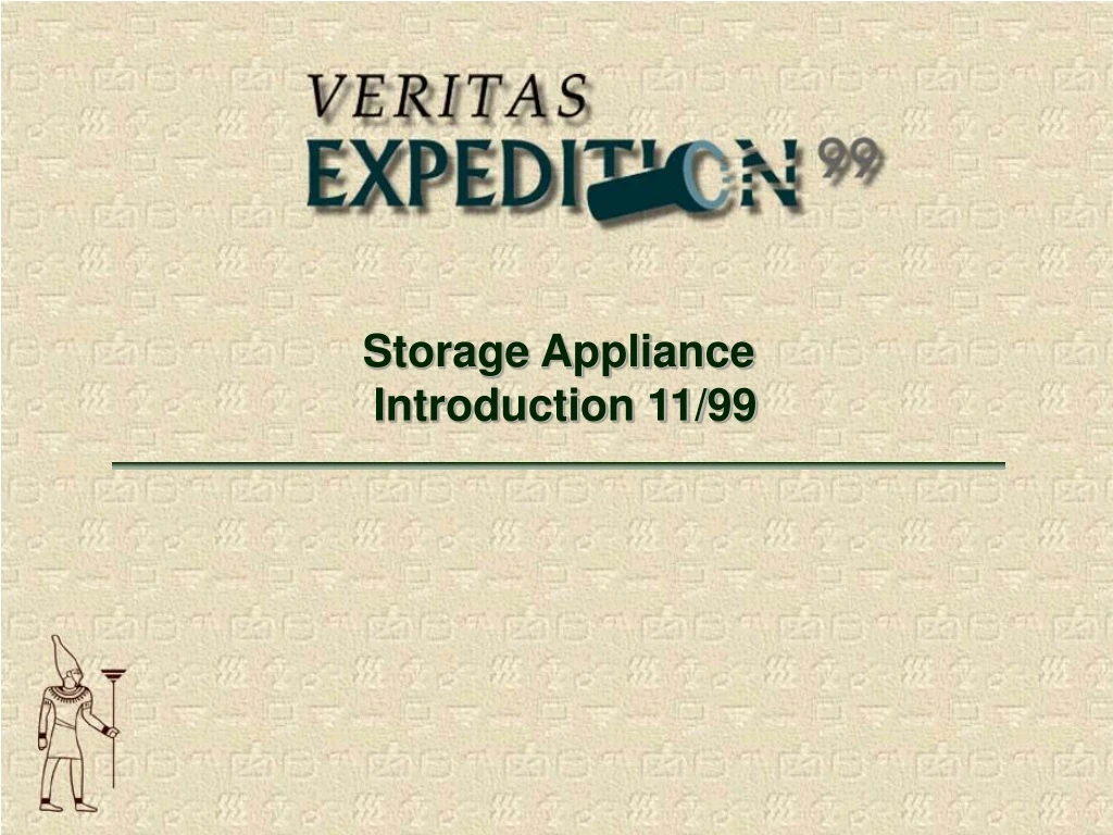 storage appliance introduction 11 99