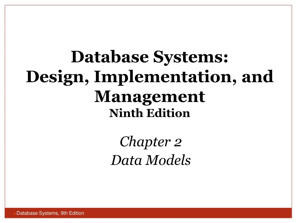 database systems design implementation