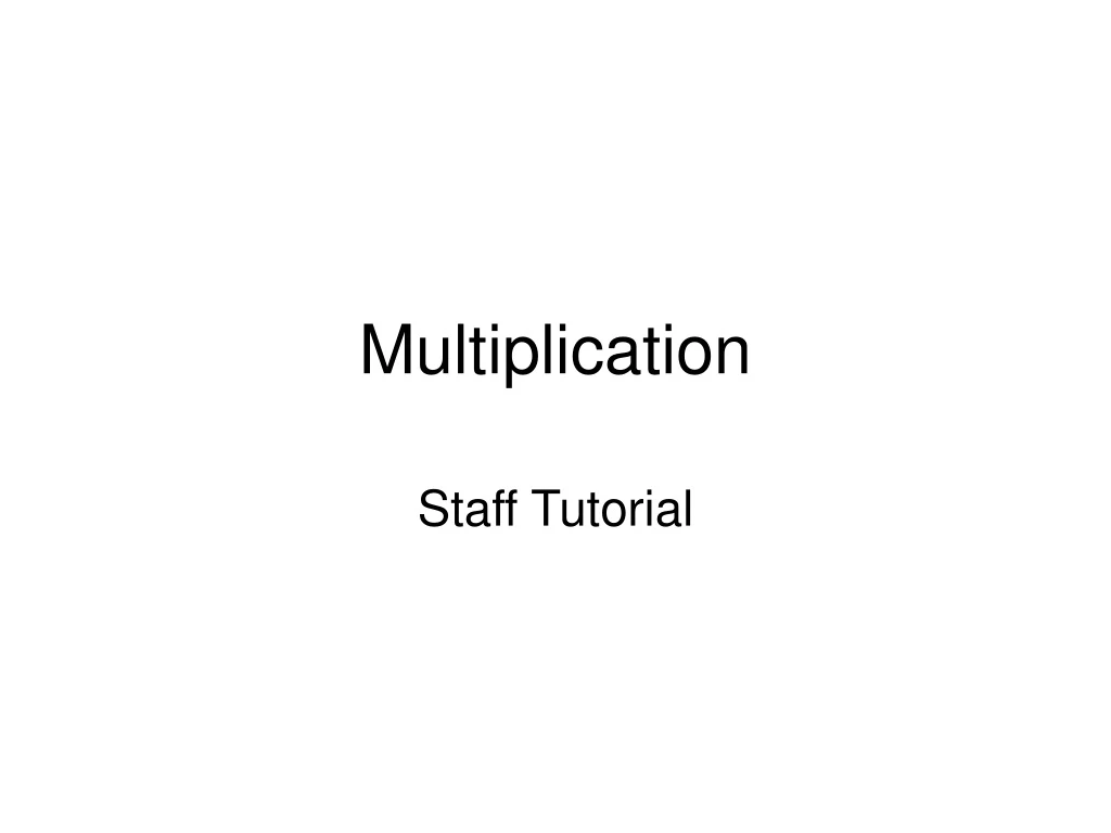 multiplication