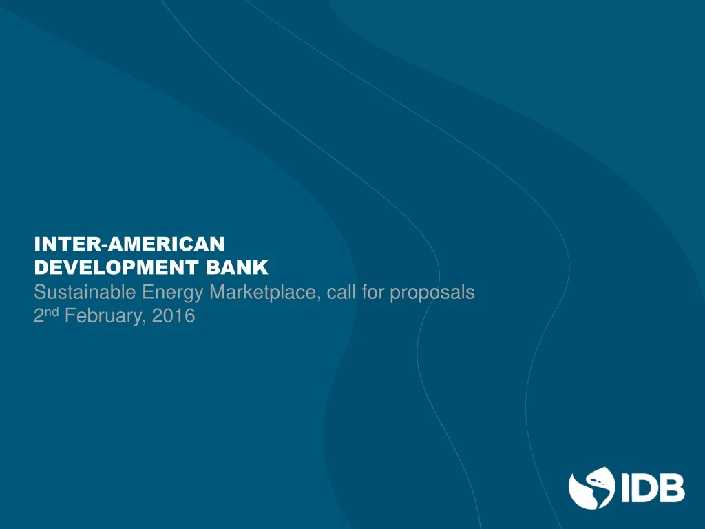 inter american development bank sustainable