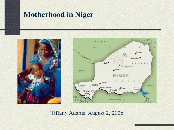 Motherhood in Niger