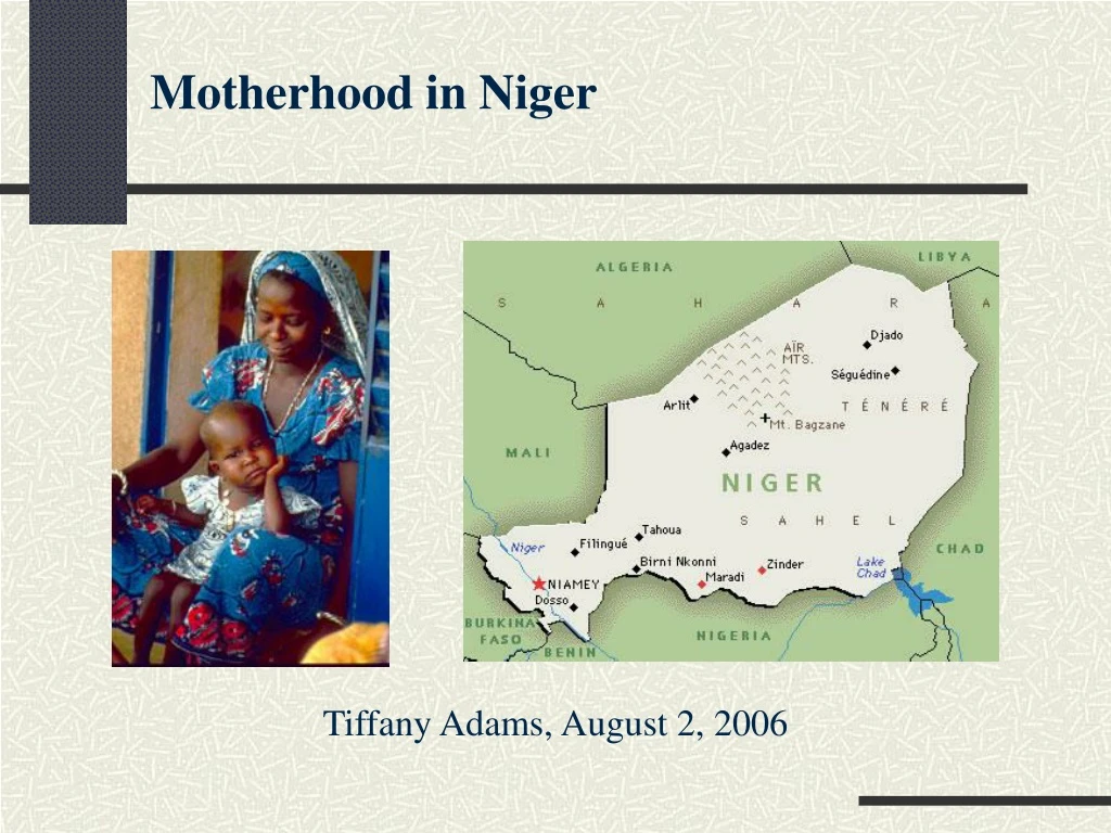 motherhood in niger