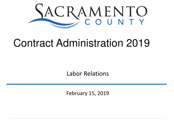 Labor Relations February 15, 2019
