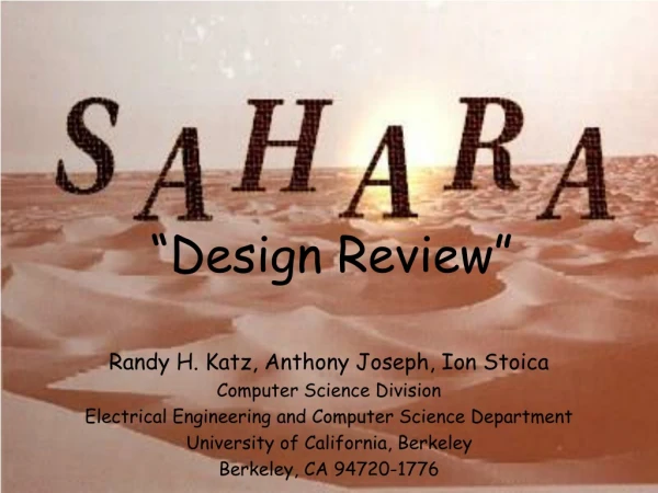“Design Review”