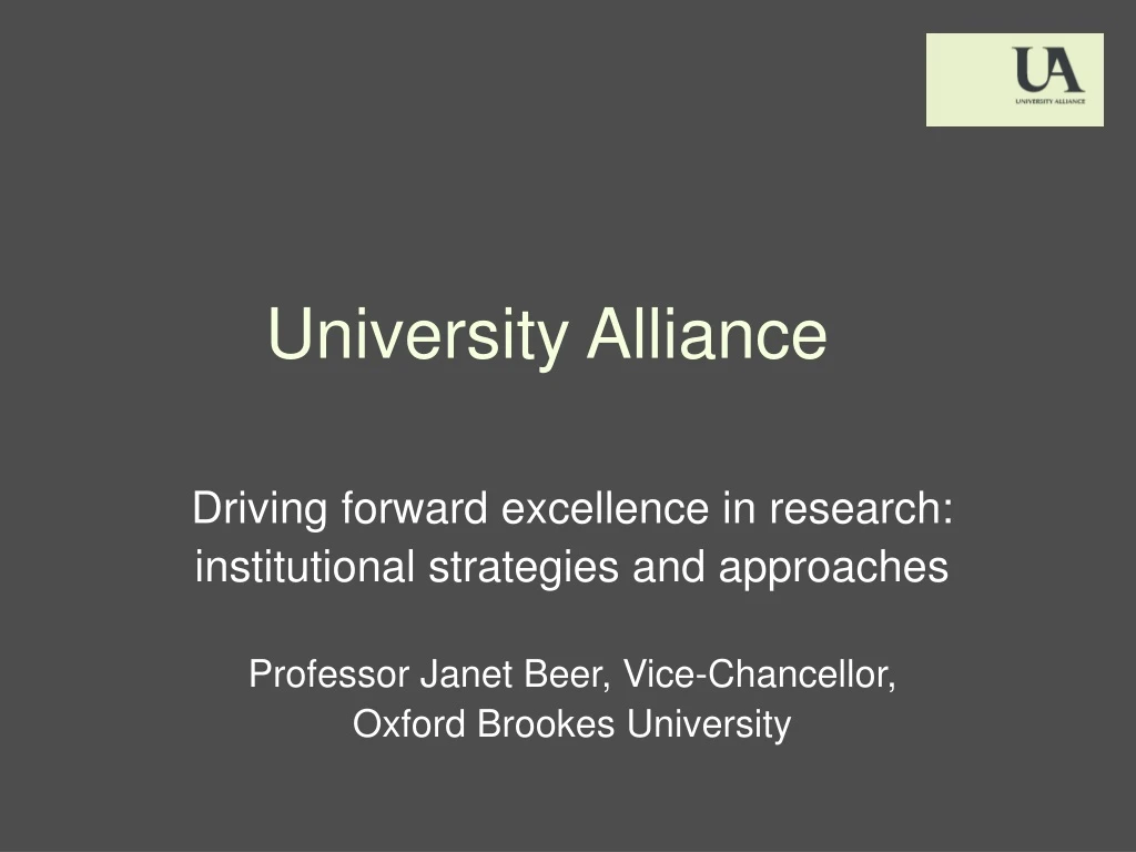 university alliance