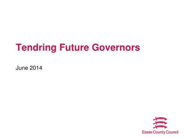 Tendring  Future Governors