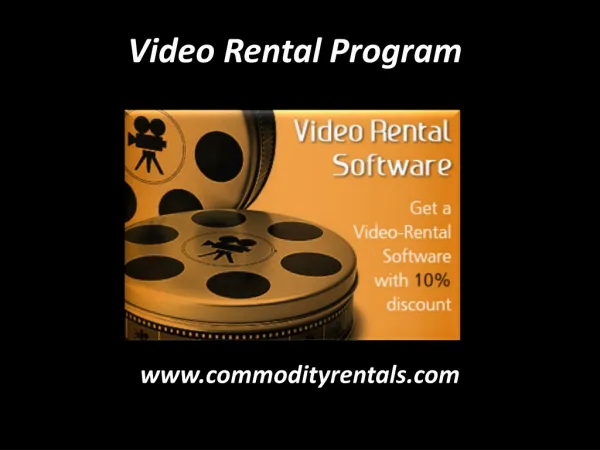 Video Rental Program